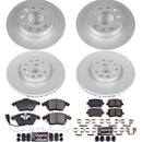 PowerStop Genuine Geomet Coated Rotor and Carbon-Fiber Ceramic Brake Pad Kit