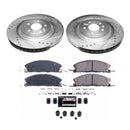 PowerStop Z36 Carbon-Fiber Ceramic Brake Pad with Drilled and Slotted Rotor Kit
