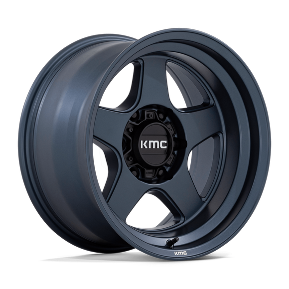 17X8.5 KMC KM728 Lobo Metallic Blue 6X135 ET18 Wheel Rim