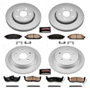 PowerStop Genuine Geomet Coated Rotor and Low-Dust Ceramic Brake Pad Kit
