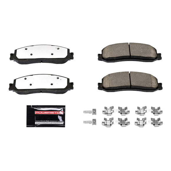 PowerStop Z36 Truck And Tow Carbon-Fiber Ceramic Brake Pads With Hardware