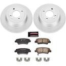 PowerStop Genuine Geomet Coated Rotor and Low-Dust Ceramic Brake Pad Kit