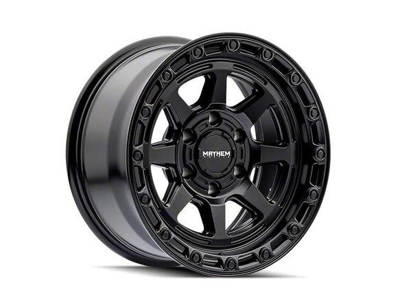 17x8.5 Mayhem Ridgeline Satin Black 6x135 ET-6 CB87.1 Wheel Rim
