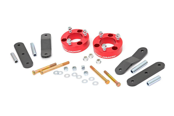 Rough Country 2.5" Leveling Kit Red For Nissan Frontier 05-23 Xterra 05-15