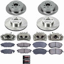 PowerStop OE Stock Replacement Low-Dust Ceramic Brake Pad, Rotor and Caliper Kit