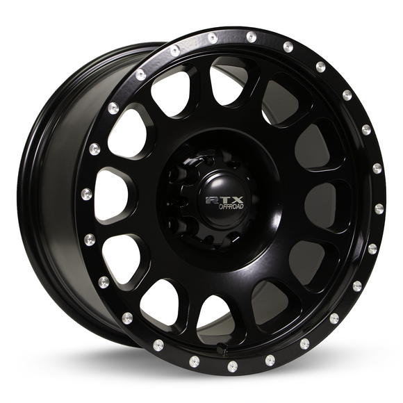 18x9 RTX Baja Satin Black with Milled Rivets 6x139.7 ET10 wheel/rim