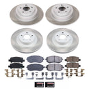 PowerStop Semi-Coated Rotor and Low-Dust Ceramic Brake Pad Kit