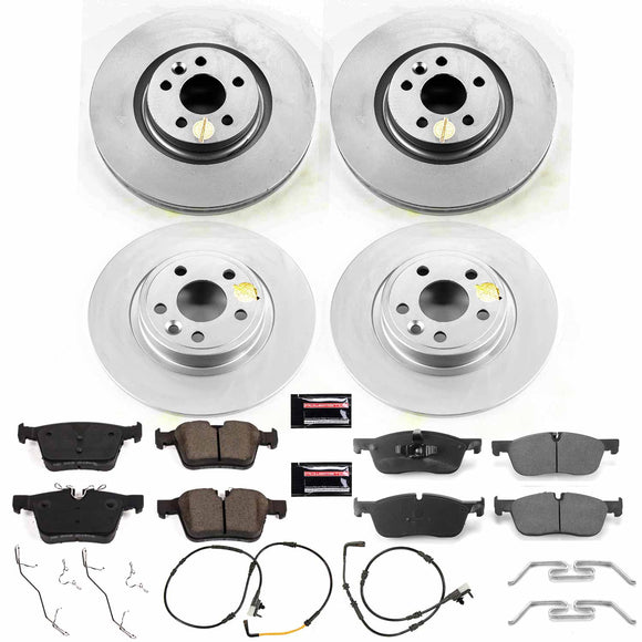 PowerStop Genuine Geomet Coated Rotor and Carbon-Fiber Ceramic Brake Pad Kit