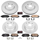 PowerStop Genuine Geomet Coated Rotor and Low-Dust Ceramic Brake Pad Kit