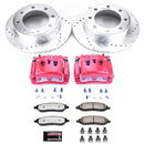 PowerStop Z36 Truck and SUV Ceramic Brake Pad, Drilled & Slotted Rotor, and Cali