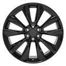 24" Replica Wheel CV32 Fits Chevrolet Silverado 1500 24x10 Black Wheel