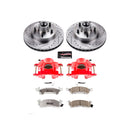 PowerStop Z26 Street Performance Ceramic Brake Pad, Drilled Slotted Rotor, and C