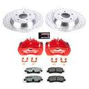 PowerStop Z26 Street Performance Ceramic Brake Pad, Drilled Slotted Rotor, and C