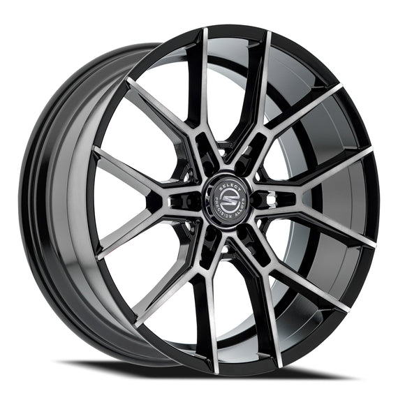 22X10 Select Precision Alloys Alpine 6X139.7 Gloss Black ET25 Wheel