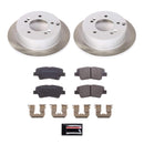 PowerStop Semi-Coated Rotor and Low-Dust Ceramic Brake Pad Kit