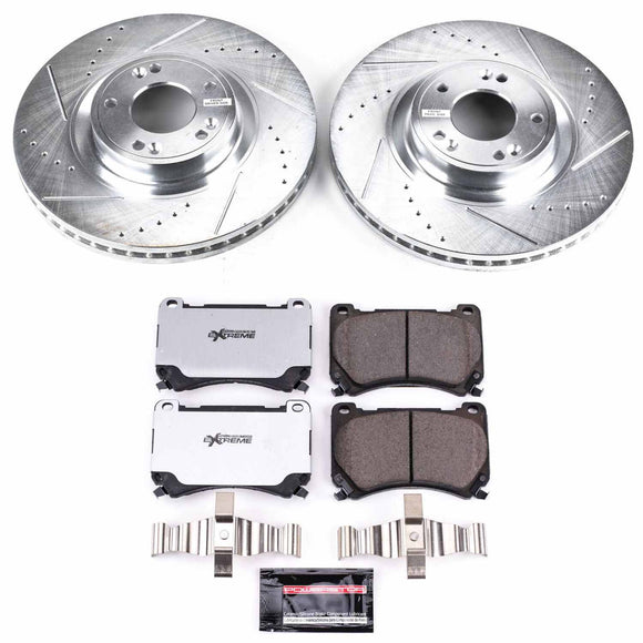 PowerStop Z26 Street Performance Ceramic Brake Pad and Drilled & Slotted Rotor K