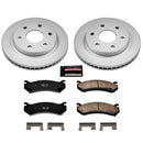 PowerStop Genuine Geomet Coated Rotor and Low-Dust Ceramic Brake Pad Kit