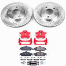 PowerStop Z23 Daily Driver Carbon-Fiber Ceramic Pads Drilled & Slotted Rotor & C