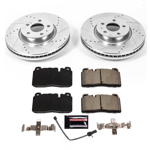 PowerStop Z23 Daily Driver Carbon-Fiber Ceramic Brake Pad and Drilled & Slotted