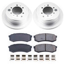 PowerStop Genuine Geomet Coated Rotor and Low-Dust Ceramic Brake Pad Kit