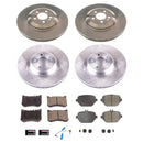 PowerStop OE Stock Replacement Low-Dust Ceramic Brake Pad and Rotor Kit