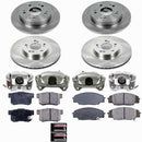 PowerStop OE Stock Replacement Low-Dust Ceramic Brake Pad, Rotor and Caliper Kit