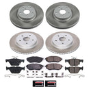 PowerStop Semi-Coated Rotor and Low-Dust Ceramic Brake Pad Kit