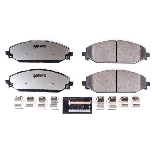 PowerStop Z36 Truck And Tow Carbon-Fiber Ceramic Brake Pads With Hardware