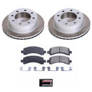 PowerStop Semi-Coated Rotor and Low-Dust Ceramic Brake Pad Kit