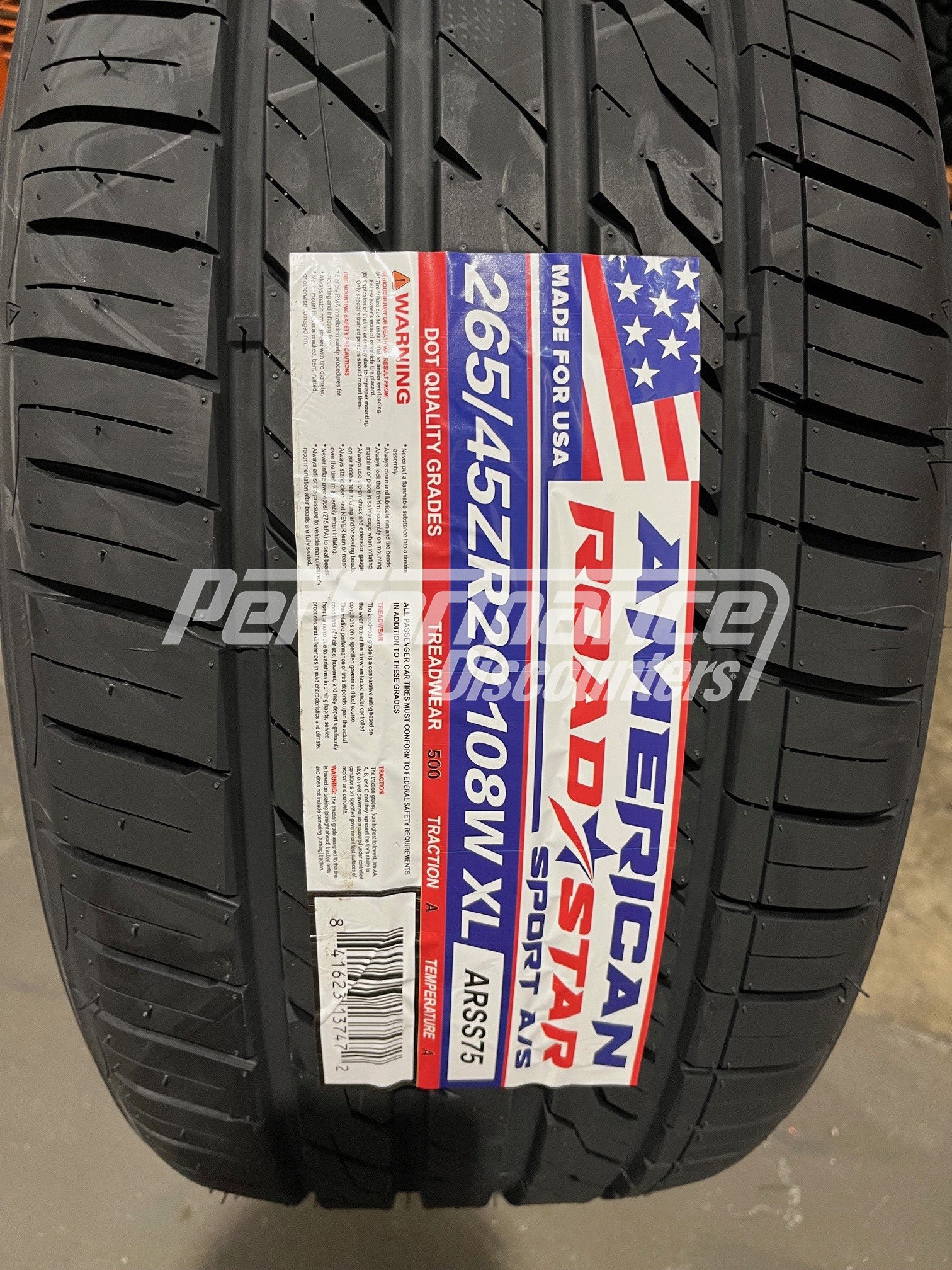 American Roadstar Sport AS Tire(s) 265/45R20 108W SL BSW 265 45 20 2654520