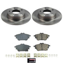 OE Stock Replacement Low-Dust Ceramic Brake Pad and Rotor Kit