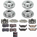 PowerStop OE Stock Replacement Low-Dust Ceramic Brake Pad, Rotor and Caliper Kit