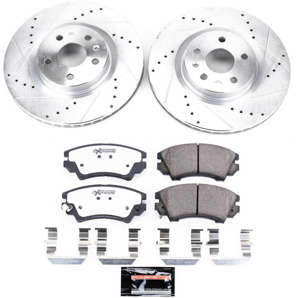 PowerStop Z26 Street Performance Ceramic Brake Pad and Drilled & Slotted Rotor K
