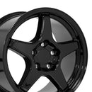 17" Replica CV01 fits Chevrolet Corvette ZR1 17 in. x 9.5 in. Gloss Black
