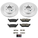 PowerStop Genuine Geomet Coated Rotor and Low-Dust Ceramic Brake Pad Kit