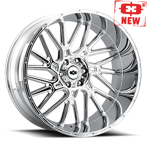 20x10 Vision 404 Chrome 5x127 ET-25 wheel/rim