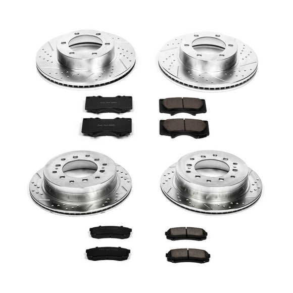 PowerStop Z23 Daily Driver Carbon-Fiber Ceramic Brake Pad and Drilled & Slotted