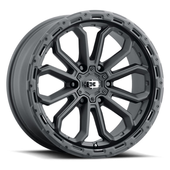 20x9 Vision 405 Korupt Satin Black Wheel 6x135 ET12 CB87.1