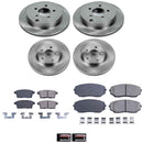 PowerStop OE Stock Replacement Low-Dust Ceramic Brake Pad and Rotor Kit