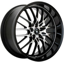 17x8 Konig Lace Black Wheel/Rim 5x112 5-112 17-8 ET45