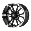 12X6 Fairway Alloys Sixer Machined Matte Black Wheel/Rim 4x101.6 ET-20-3