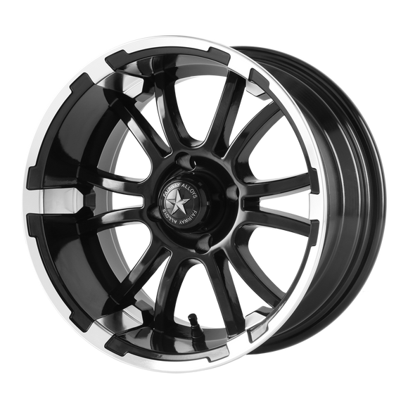 12X6 Fairway Alloys Sixer Machined Matte Black Wheel/Rim 4x101.6 ET-20
