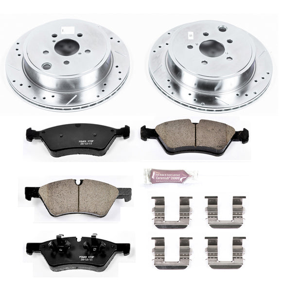 PowerStop Z23 Daily Driver Carbon-Fiber Ceramic Brake Pad and Drilled & Slotted