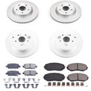PowerStop Genuine Geomet Coated Rotor and Low-Dust Ceramic Brake Pad Kit