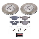 PowerStop Semi-Coated Rotor and Low-Dust Ceramic Brake Pad Kit