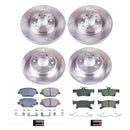 PowerStop OE Stock Replacement Low-Dust Ceramic Brake Pad and Rotor Kit