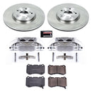 PowerStop OE Stock Replacement Low-Dust Ceramic Brake Pad, Rotor and Caliper Kit