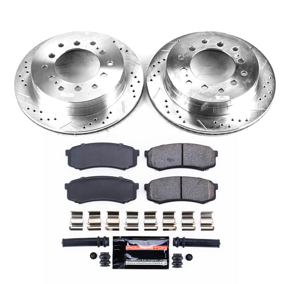 PowerStop Z23 Daily Driver Carbon-Fiber Ceramic Brake Pad and Drilled & Slotted