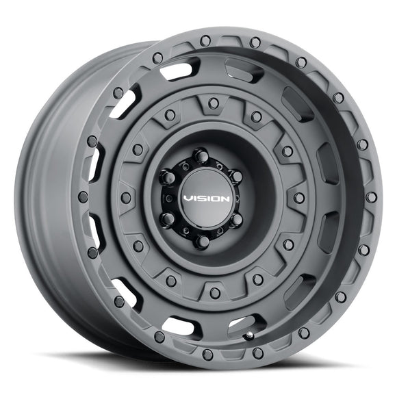 17x10 Vision 403 Tactical Thrashed Gun Metal 6x139.7 6x5.5 ET-40 Wheel Rim