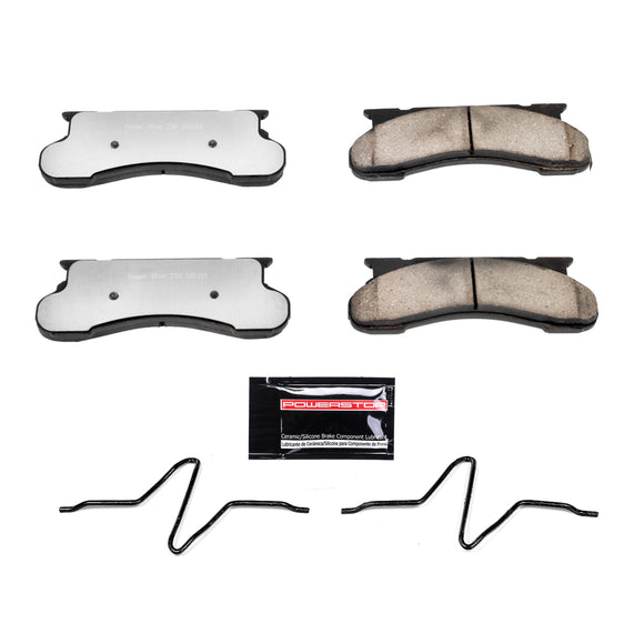 PowerStop Z36 Truck And Tow Carbon-Fiber Ceramic Brake Pads With Hardware